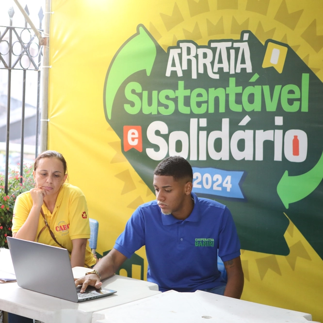 Central de coleta seletiva é montada no São João do Pelourinho