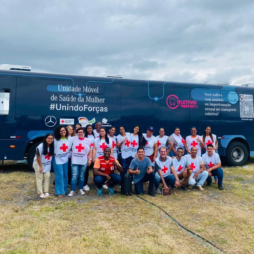 Ônibus de saúde da mulher da Cruz Vermelha realiza atendimentos em Catu