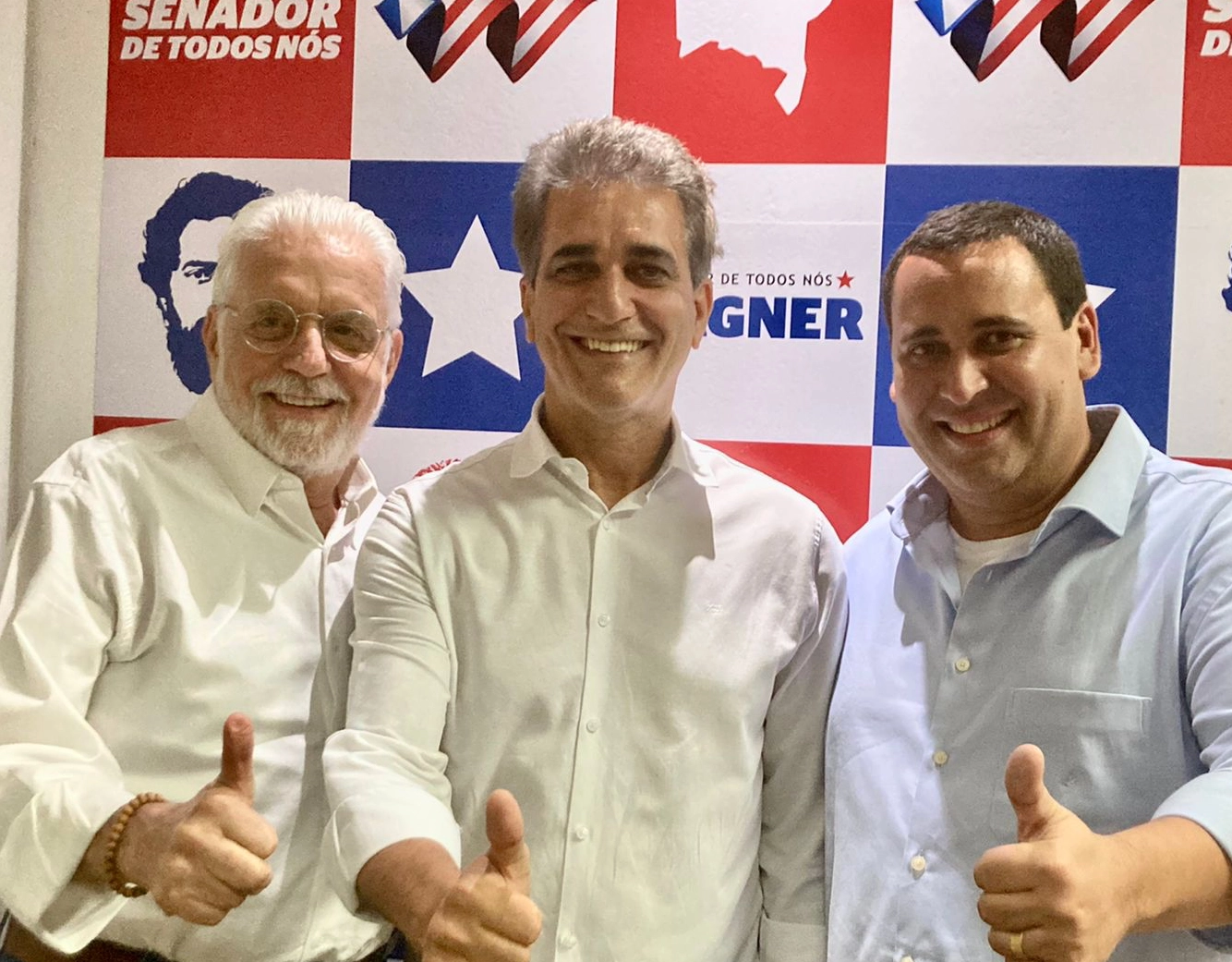 Wagner, Robinson e Éden se encontram para discutir eleição em Salvador