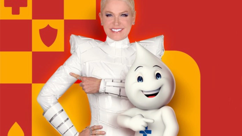 Xuxa e Zé Gotinha juntos em campanha nacional de vacinação