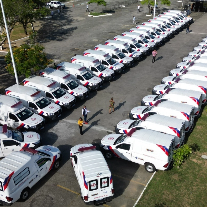 Quarenta cidades da Bahia recebem novas ambulâncias; veja quais