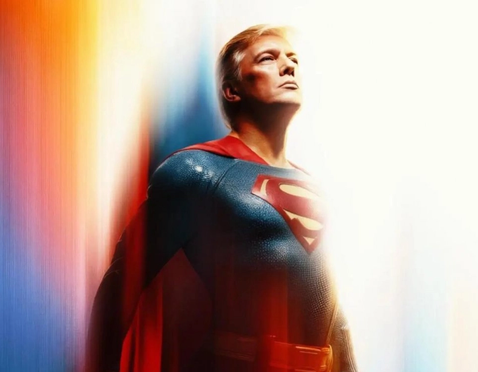 Casa Branca publica imagem de Trump como Superman às vésperas de estreia de novo filme