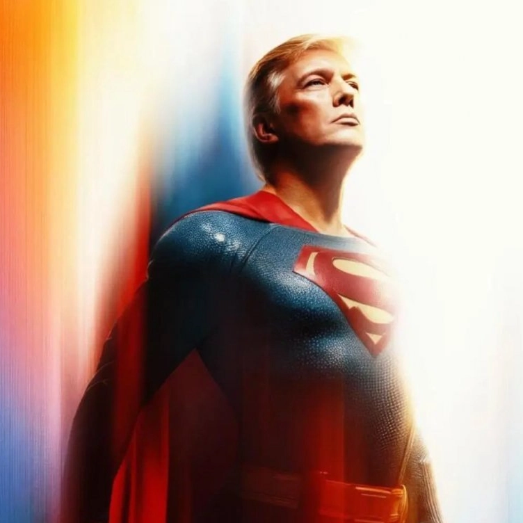 Casa Branca publica imagem de Trump como Superman às vésperas de estreia de novo filme