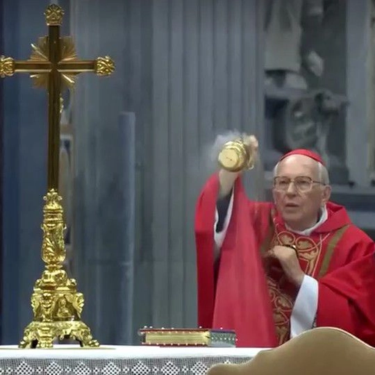 Veja: Conclave para eleição do novo papa começa com missa solene e forma 'corredor vermelho' entre fiés