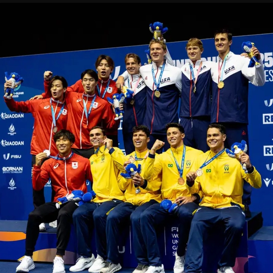 Brasil leva medalha na natação, a 1ª nos Jogos Mundiais Universitários