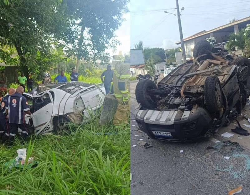 Tragédia: bebê morre e seis pessoas ficam feridas após batida entre carros no sul da Bahia