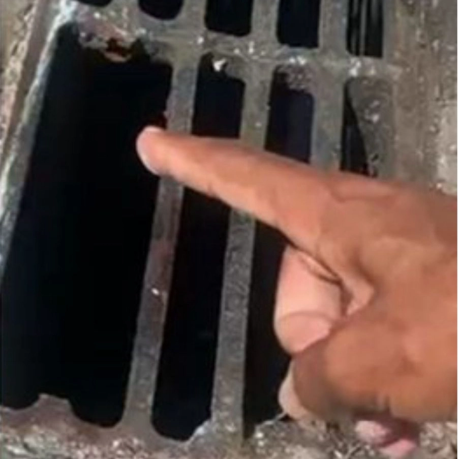 Criança de 8 anos sofre grave ferimento ao cair em boca de lobo
