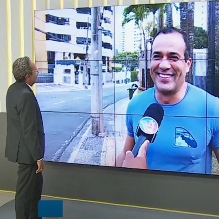 Bruno é flagrado em corrida matinal e fala sobre tarifa de ônibus: 'A gente lamenta'