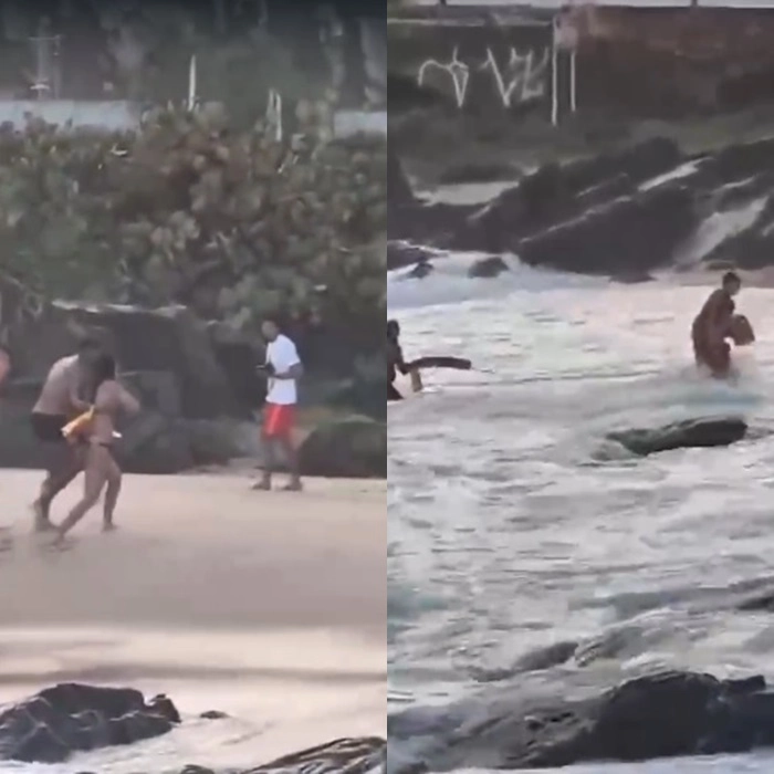 Um dia antes do aniversário, mulher é resgatada após se afogar em praia de Salvador: 'Renasceu'