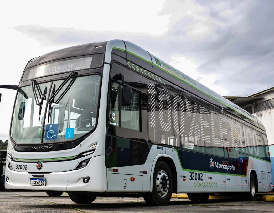 Duas linhas de Salvador recebem teste com novo ônibus elétrico