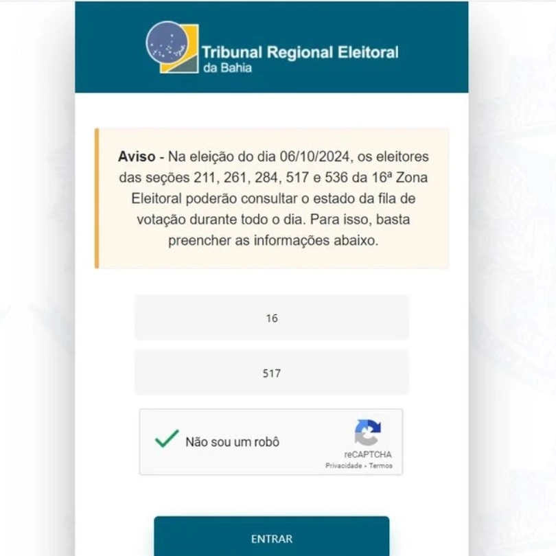 Filômetro: Eleitores podem verificar tempo de espera na fila de votação