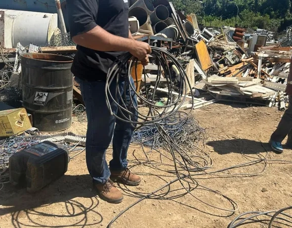 Operação Metallis recupera mais de uma tonelada de cabos de eletricidade e prende suspeitos em Salvador