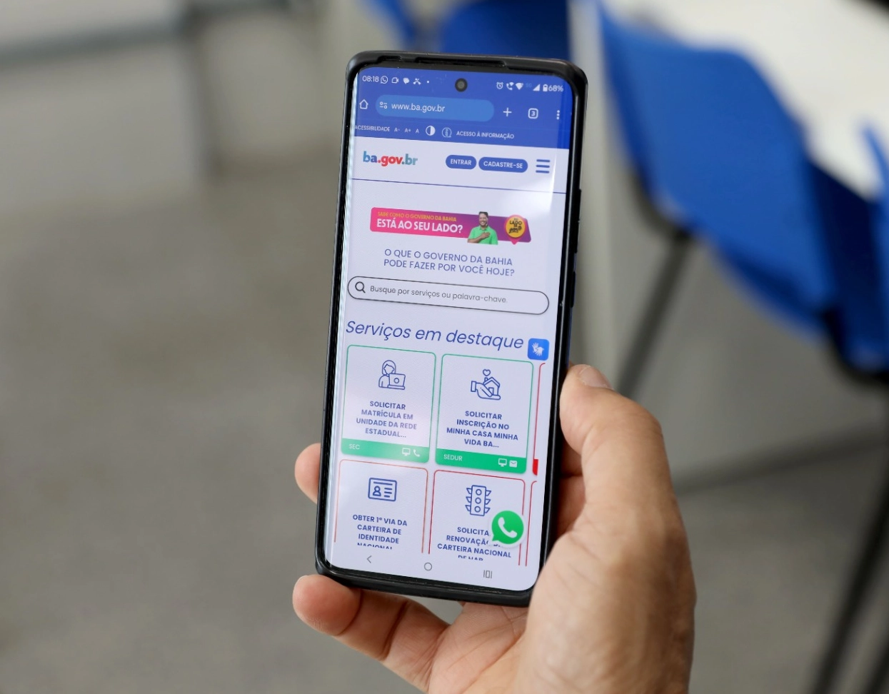 Matrícula de novos estudantes da rede estadual é aberta nesta segunda-feira