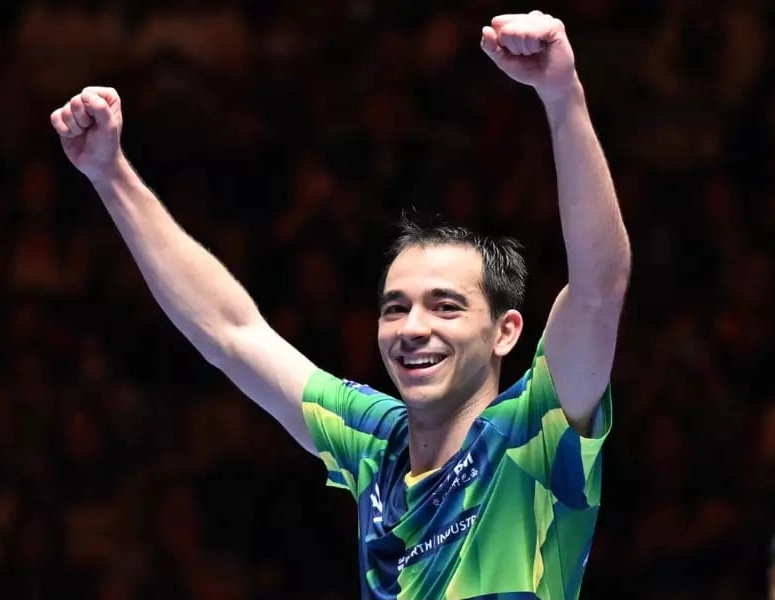 Hugo Calderano faz história e conquista a Copa do Mundo de tênis de mesa