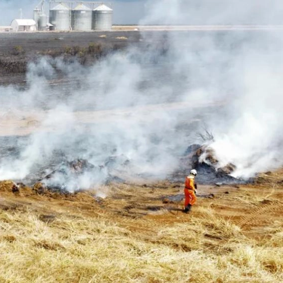 Incêndio de grandes proporções atinge fazenda no Oeste da BA