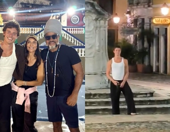 Em Salvador e ao lado de Ivete, Shawn Mendes conhece o Pelourinho e Carlinhos Brown
