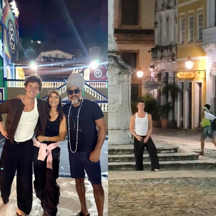 Em Salvador e ao lado de Ivete, Shawn Mendes conhece o Pelourinho e Carlinhos Brown