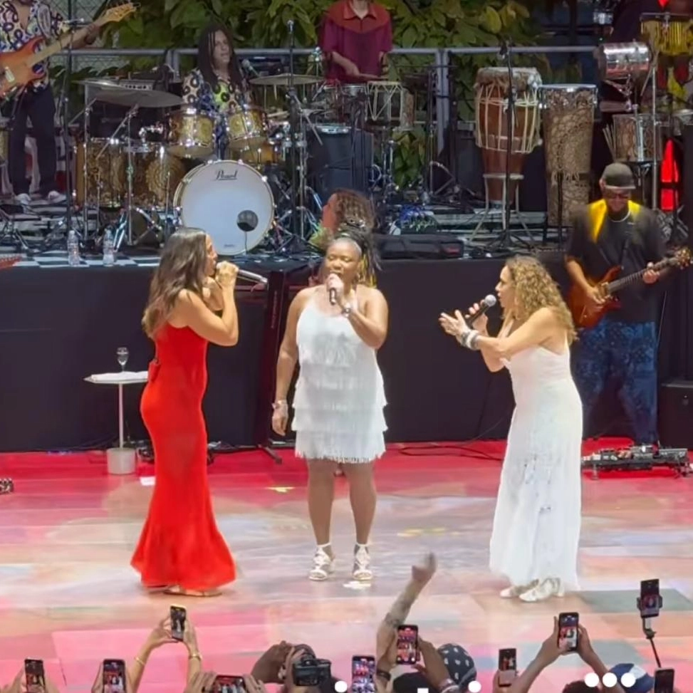 Encontro histórico: Marhareth, Ivete e Daniela Mercury celebram 40 anos do Axé