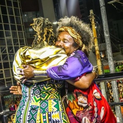 Margareth Menezes, Chico César e Gilberto Gil cantam juntos no Carnaval de Salvador