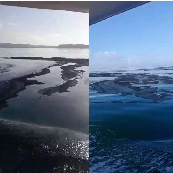 Mancha escura e oleosa é vista na Baía de Todos-os-Santos; Inema investiga origem