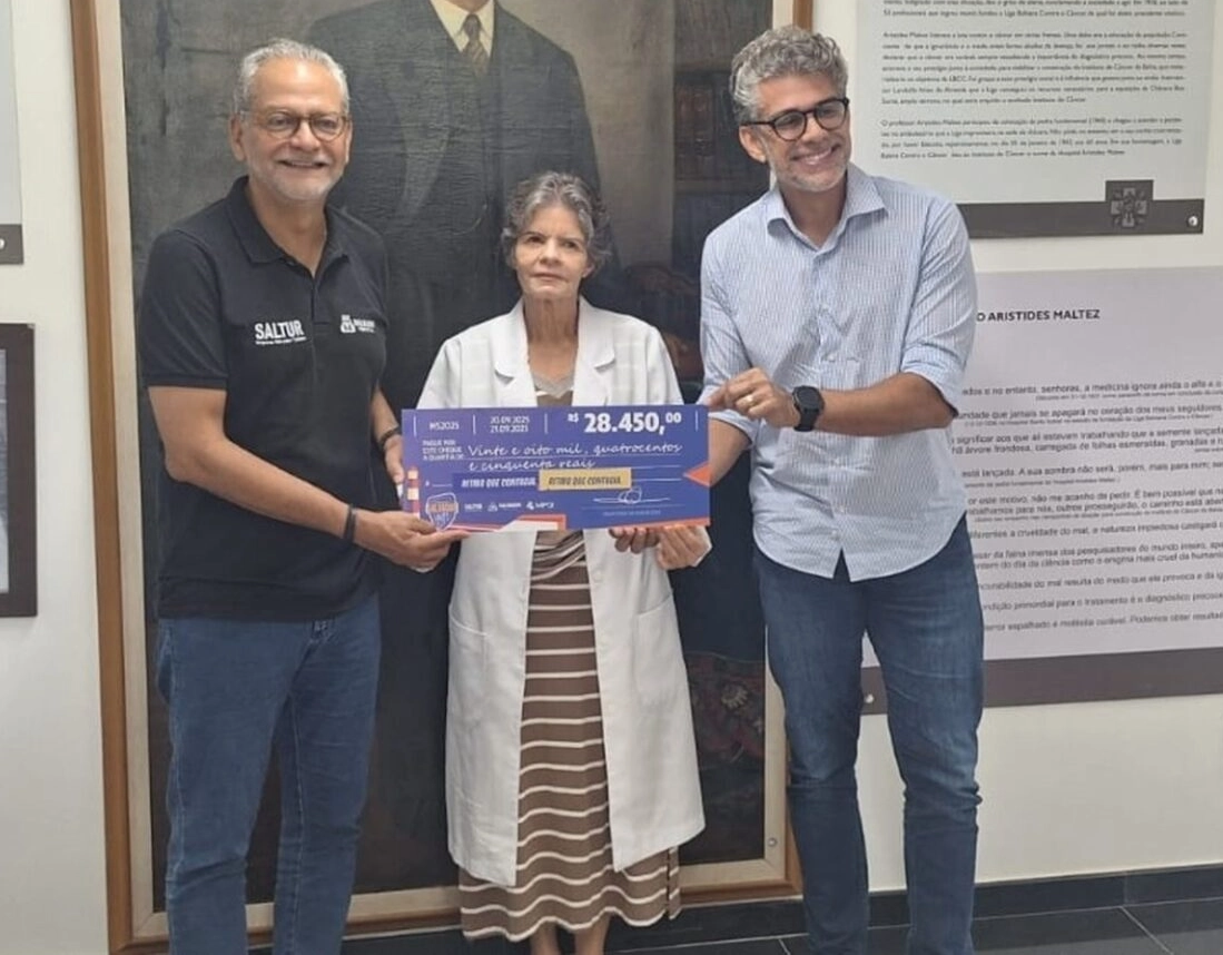 Hospital Aristides Maltez recebe doação de R$ 28 mil da Maratona Salvador