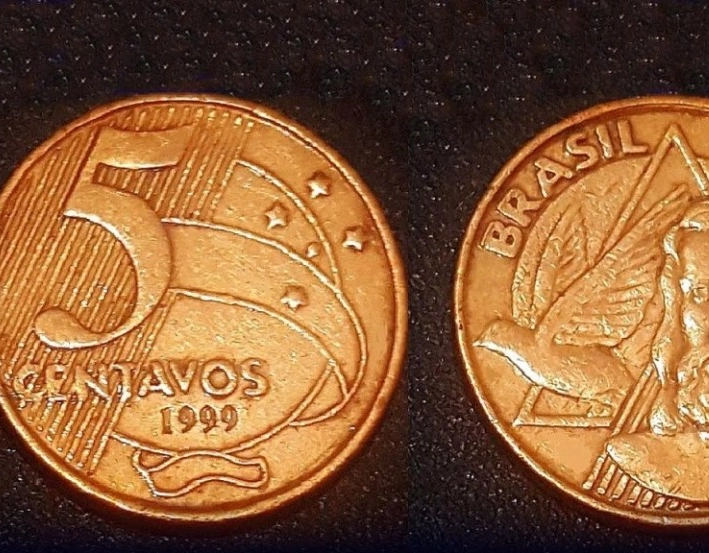 Moeda rara de 5 centavos pode valer até R$ 400