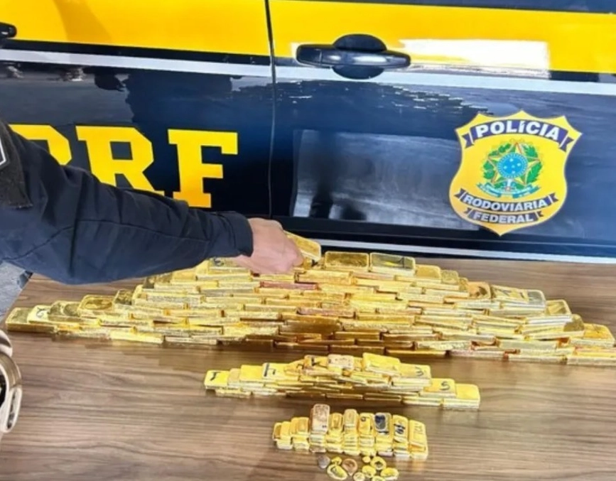 PRF apreende mais de 100 kg de ouro escondidos em picape em Roraima; valor ultrapassa R$ 60 milhões