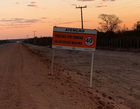 Reforma de estrada autorizada por Jerônimo é paralisada após briga judicial; Seinfra se manifesta