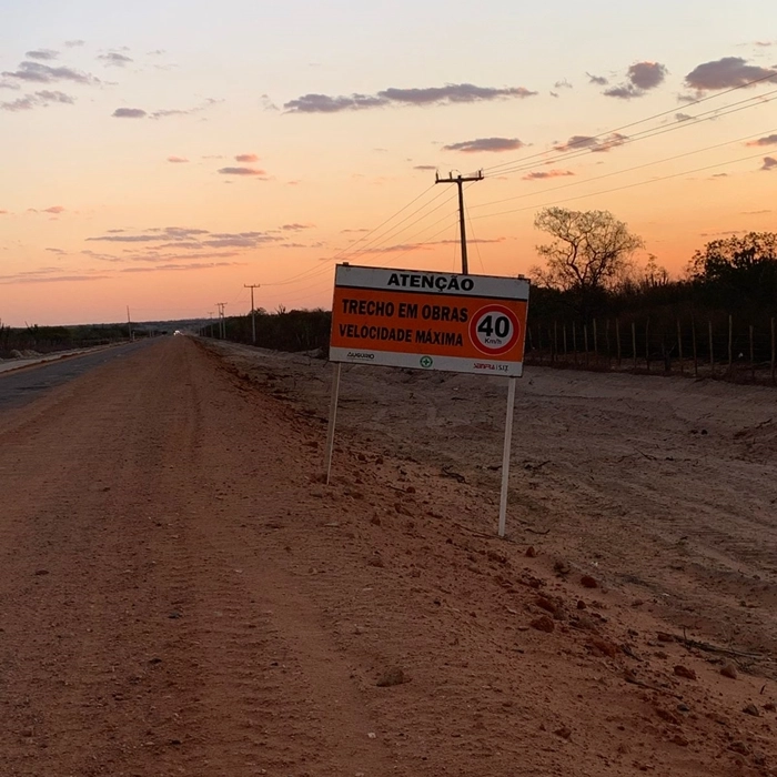 Reforma de estrada autorizada por Jerônimo é paralisada após briga judicial; Seinfra se manifesta