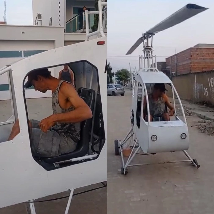Santos Dumont baiano: a história do pedreiro que construiu o próprio helicóptero e pretende voar em outubro