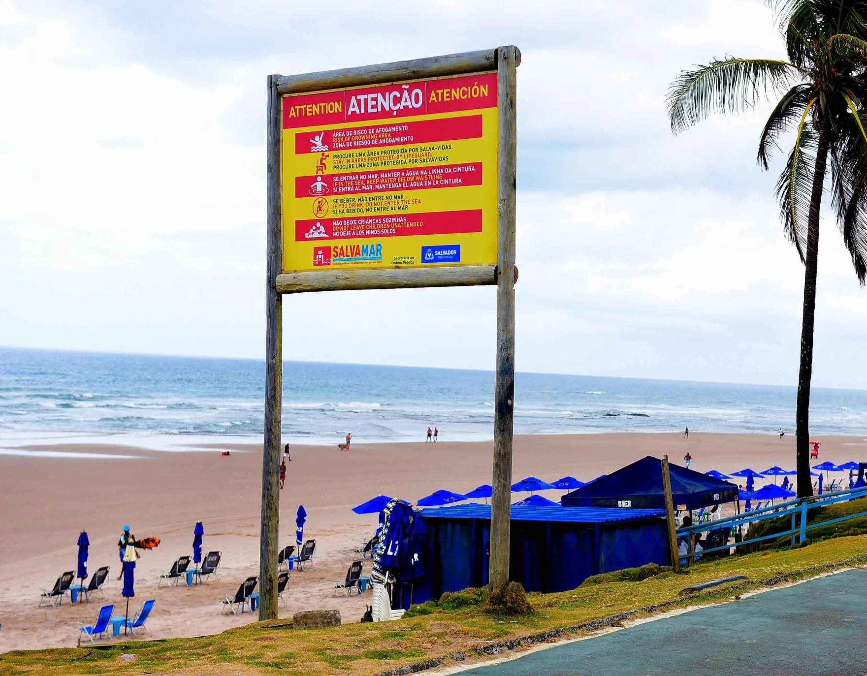 Salvamar alerta para cuidado com banho de mar pós-frente fria