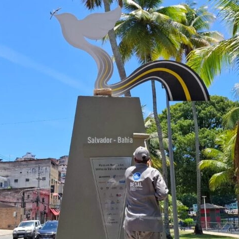 Em 2024, mais de R$ 600 mil foram gastos em reparos de monumentos vandalizados em Salvador