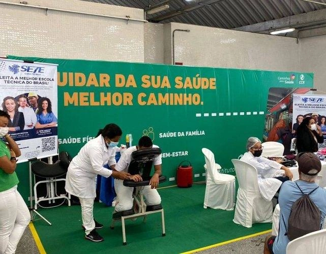 Serviços de saúde gratuitos são oferecidos na Estação Pirajá para população