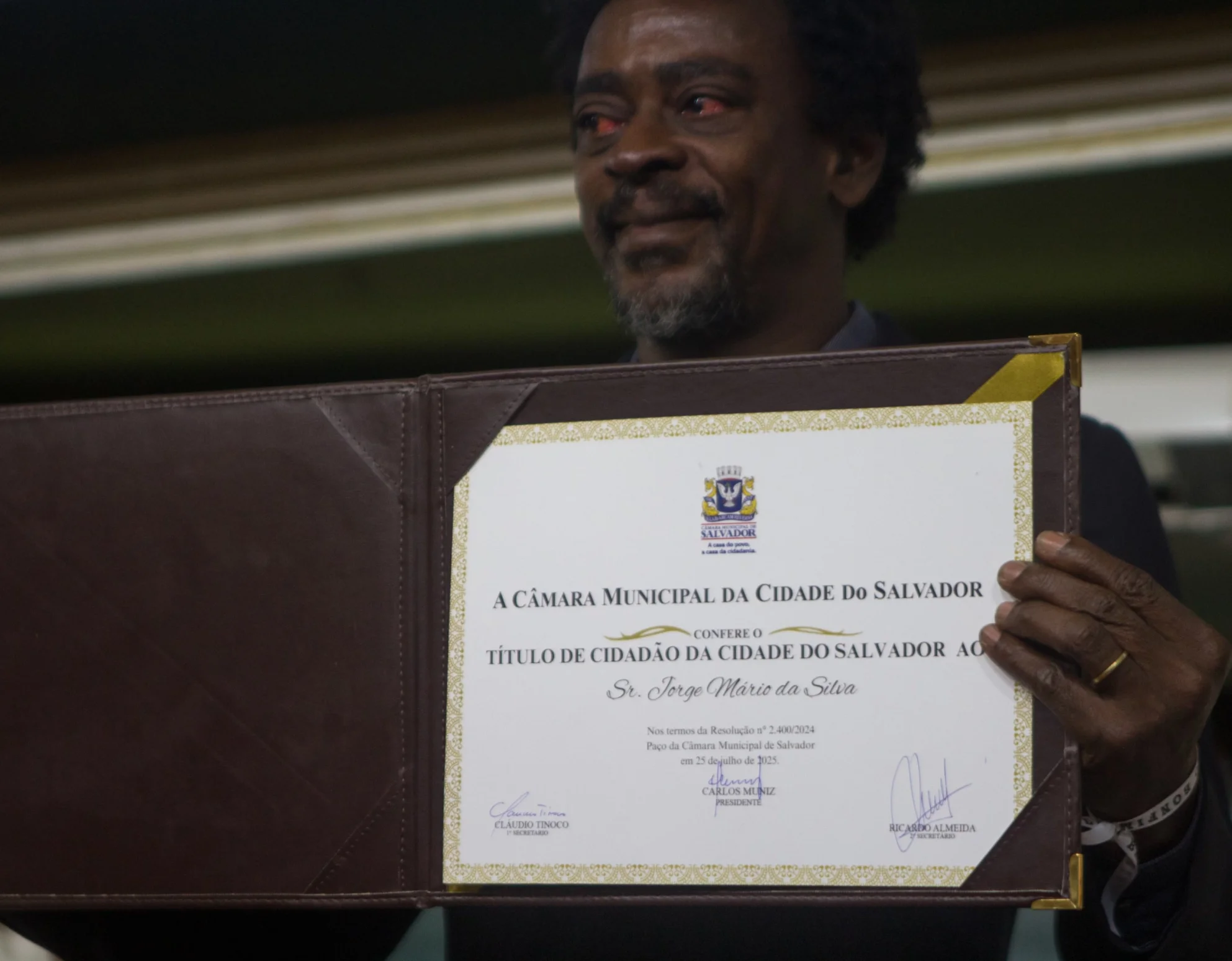 Seu Jorge é homenageado com título de cidadão soteropolitano