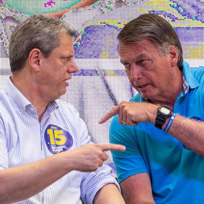 Após encontro com Bolsonaro, Tarcísio confirma apoio à candidatura de Flávio