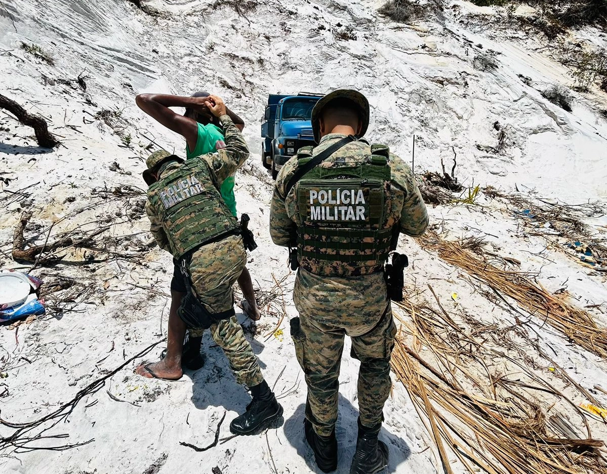 PM flagra extração ilegal de minério no interior da Bahia