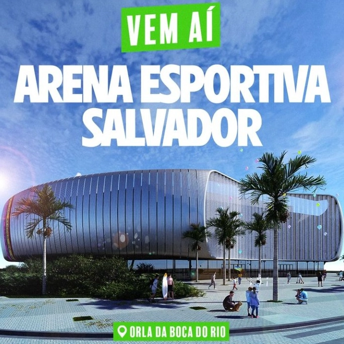 Salvador terá arena de esporte multiuso com capacidade para mais de 12 mil pessoas