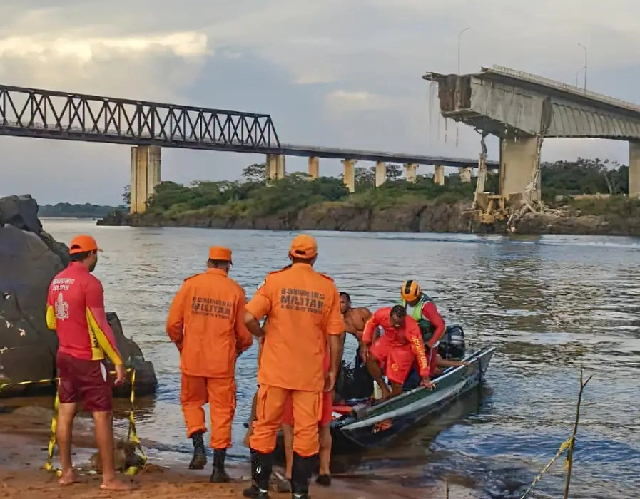 Risco de desabamento suspende buscas na ponte entre o MA e TO