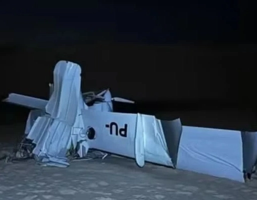 Queda de avião deixa duas pessoas mortas em Santo Amaro, no Maranhão