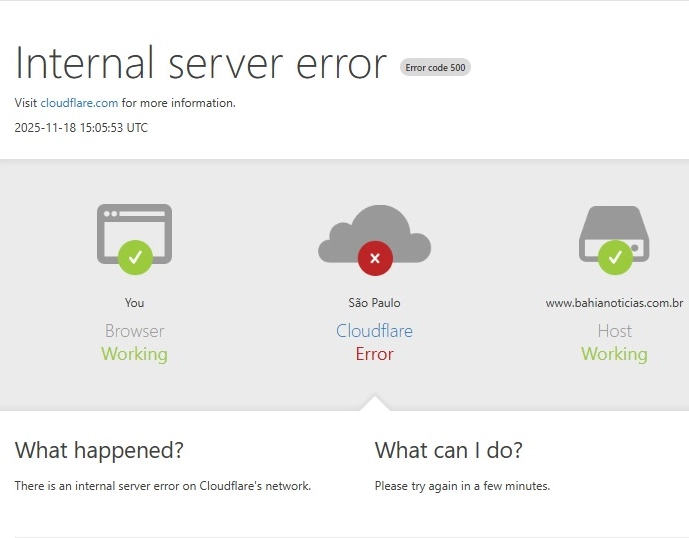 Sites e redes sociais apresentam instabilidade nesta terça-feira